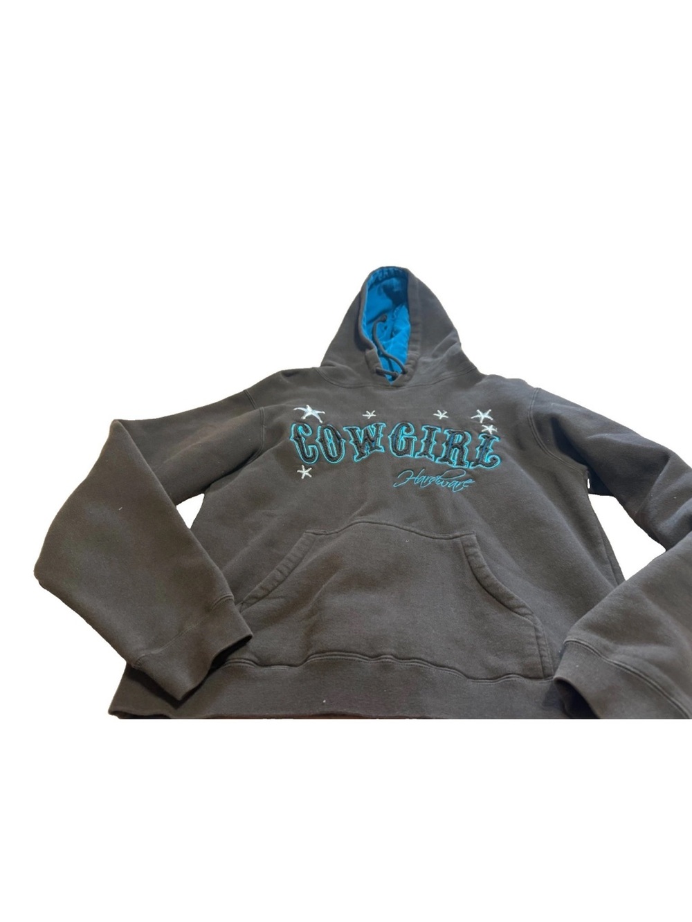 Cowgirl Hardware Women’s Brown/Blue Hoodie! Large